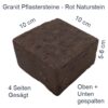 rote Granit 10x10 Pflasterstein