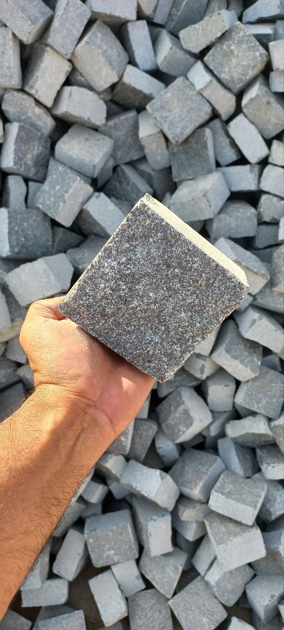 Grau Pflaster Granit 10x10x5